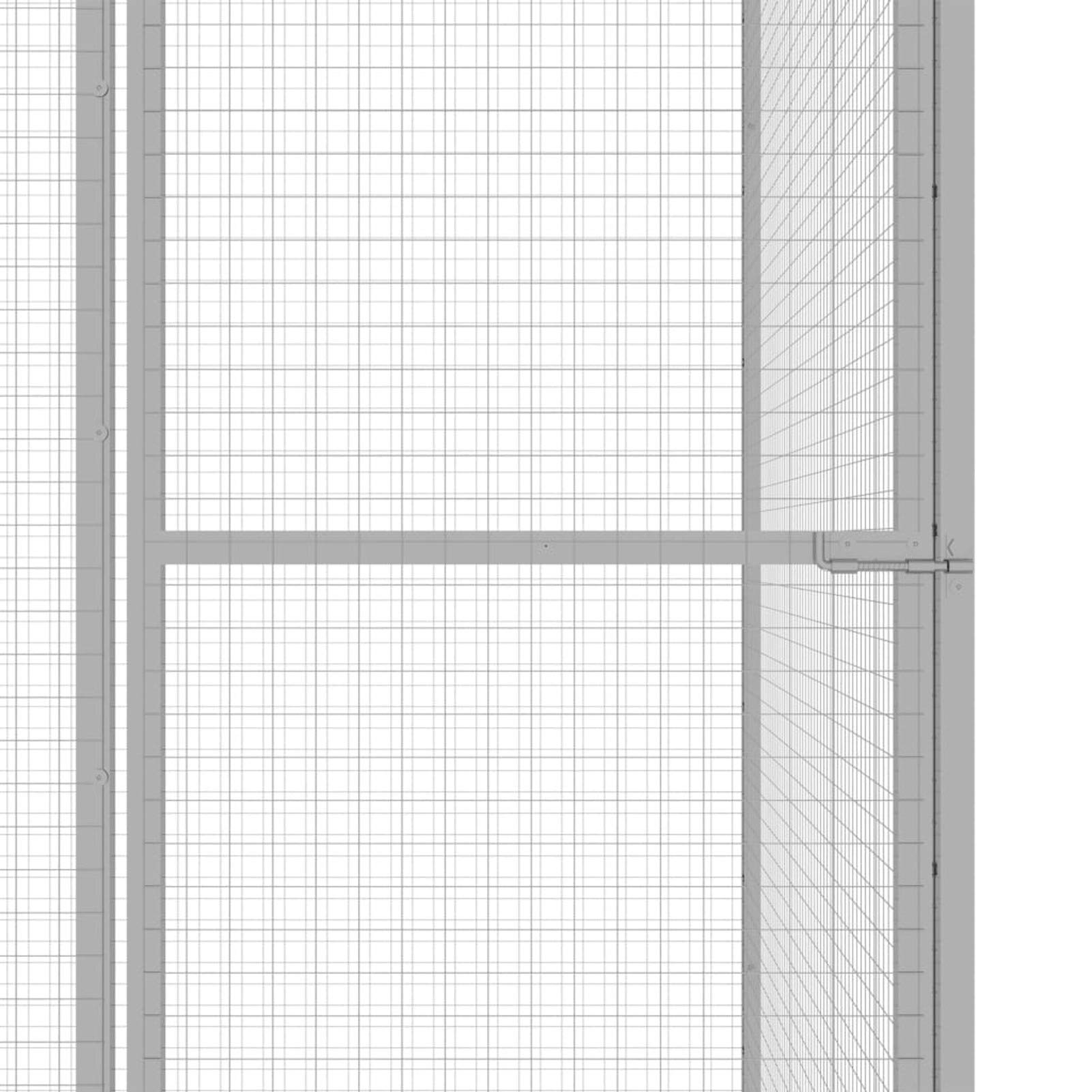 IKAYAA Voladera Grande para Pájaros, Pajarera de Exterior, Voladera de Jardín, Pajareras Exterior en Jardin - 1,5 x 1,5 x 1,5 m
