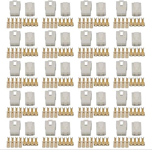 Miniatura 8 de 20 juegos de conectores de 2 pines de 0.248in impermeables para cables eléctricos de automoción, conectores macho y hembra, kits de conectores de