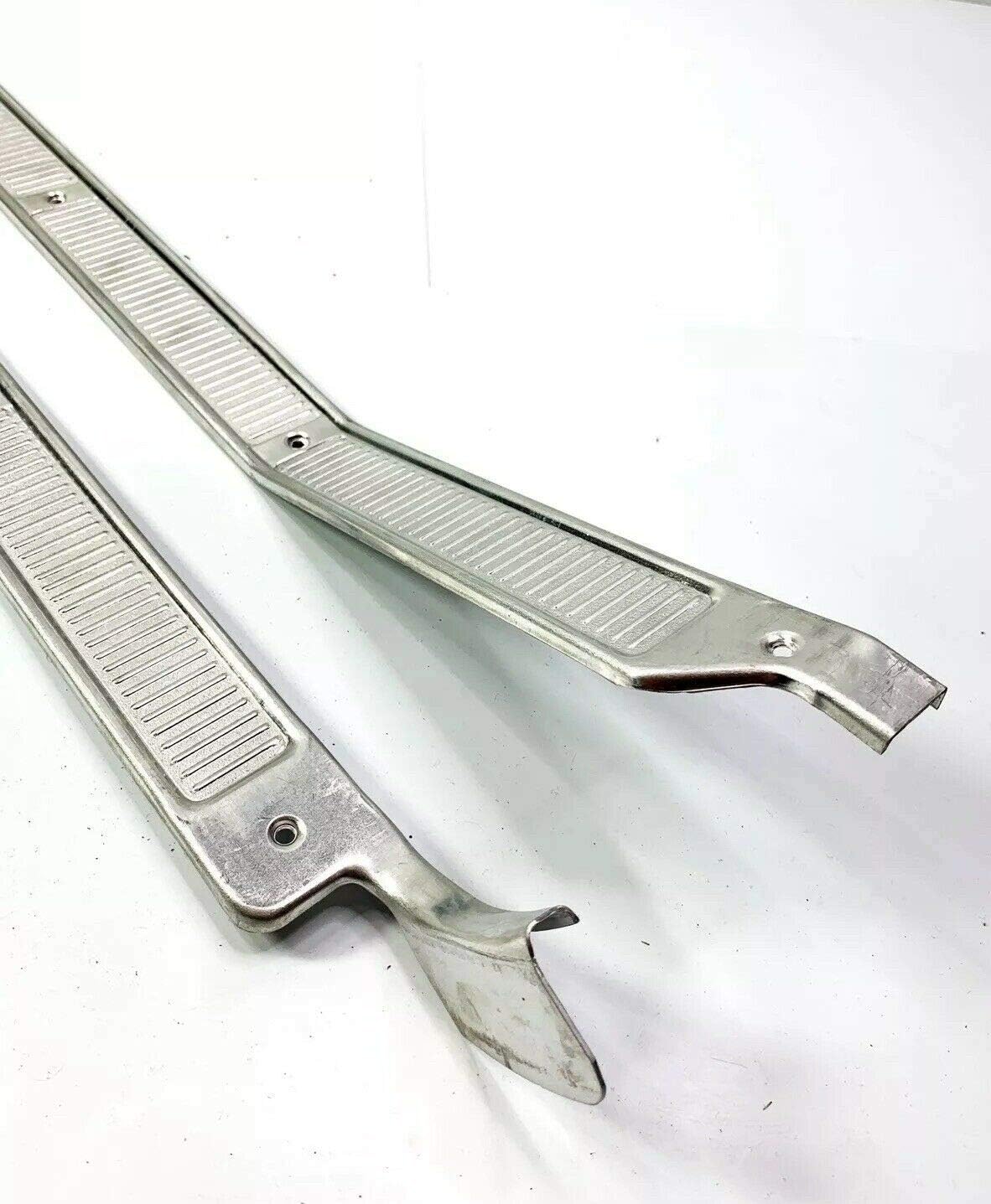 Pair (2) Truck Door Sill Plates Compatible with Ford Pickup Truck 1973-1979