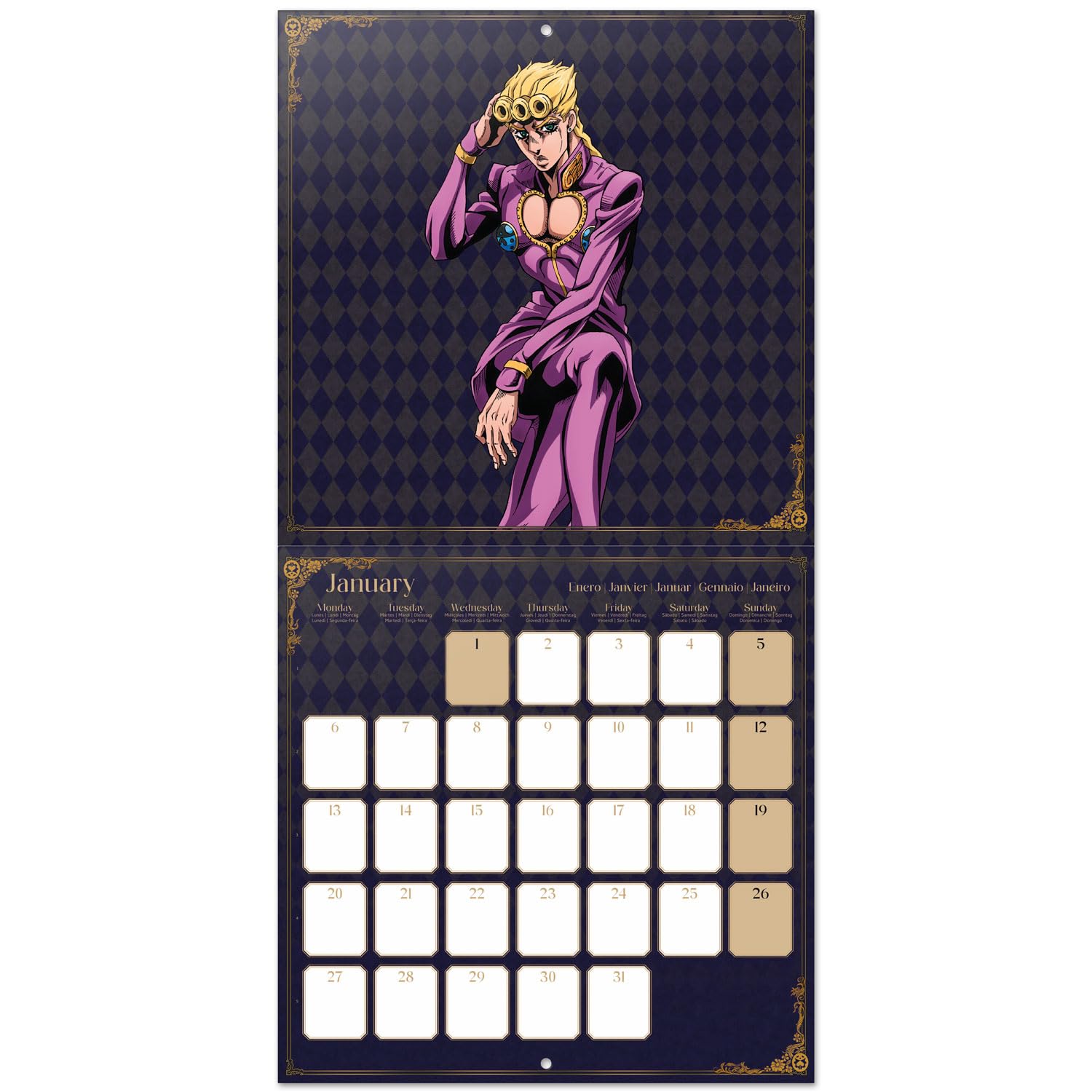 Calendar 2025 Wall Calendar 2025 Grupo Erik Jojos Bizarre