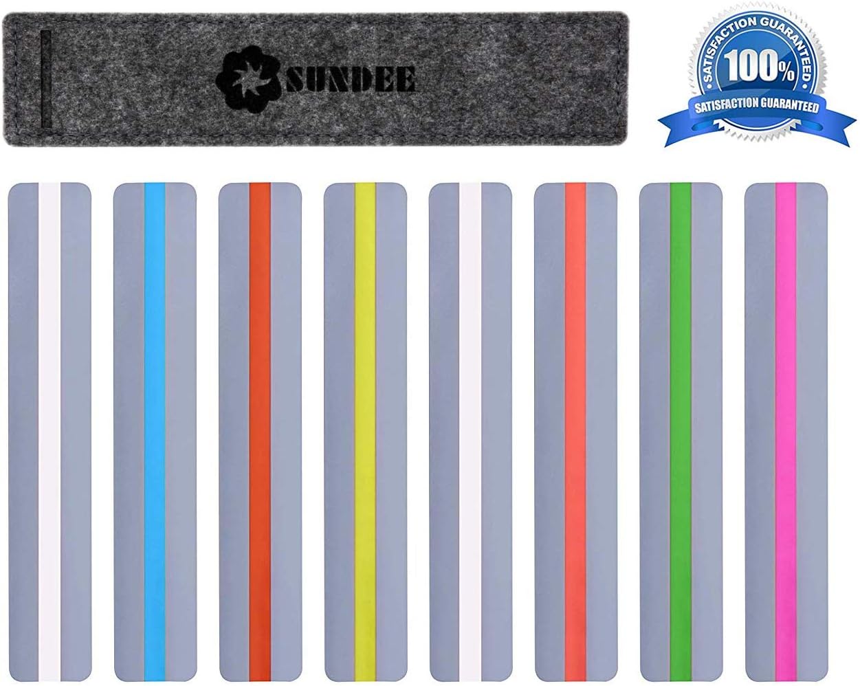 Reading Guide Highlight Text Guide/Window Reading Ruler - (8 Pack)