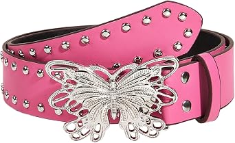 Butterfly Snap Buckle Studded Rivet Belts Decorations American Fashionable Jeans Pants Dresses for Women