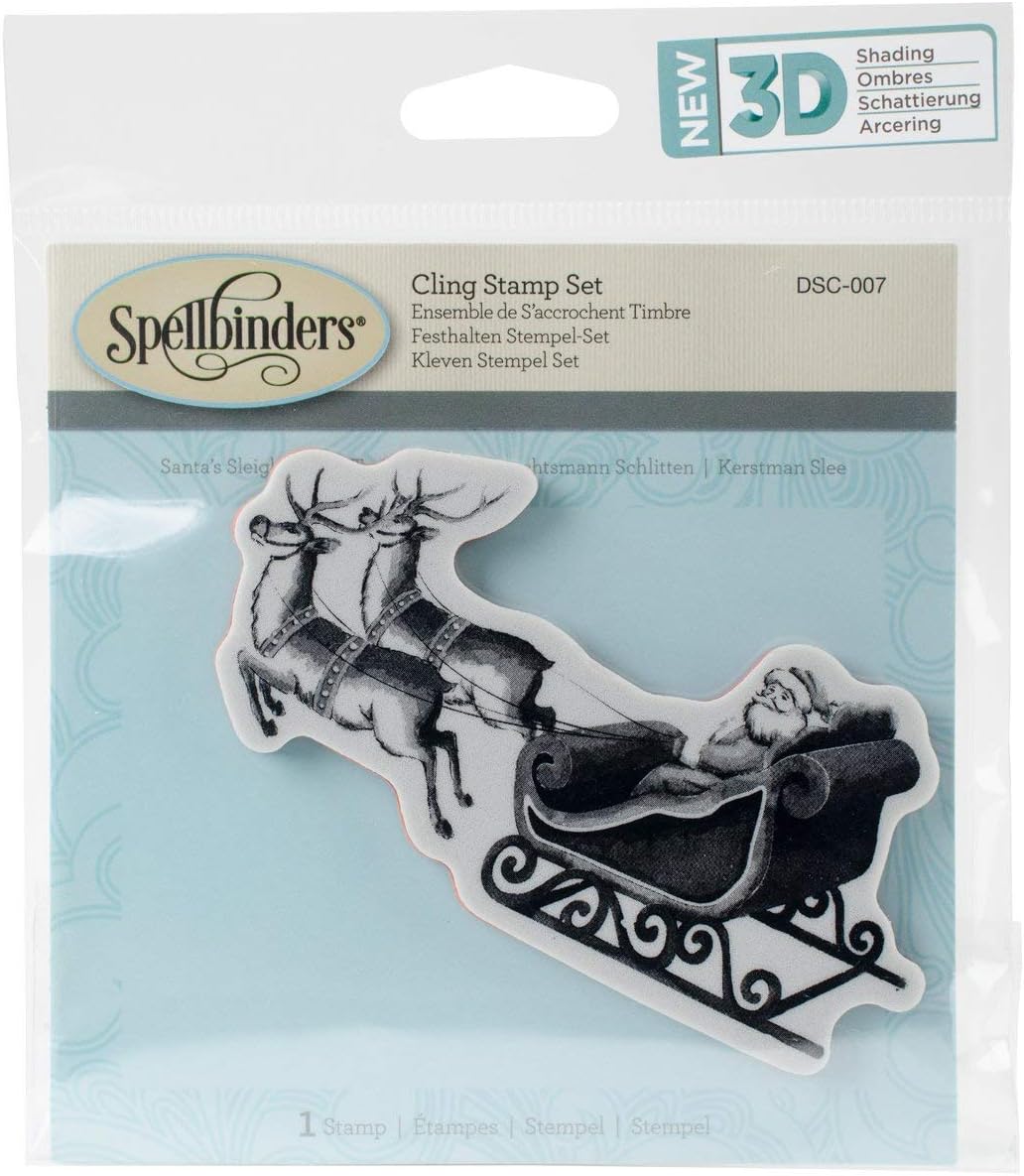 Spellbinders Santa Sleigh 3D Shading Stamp, Multicoloured, 15 x 13.1 x 0.8 cm - Image 3