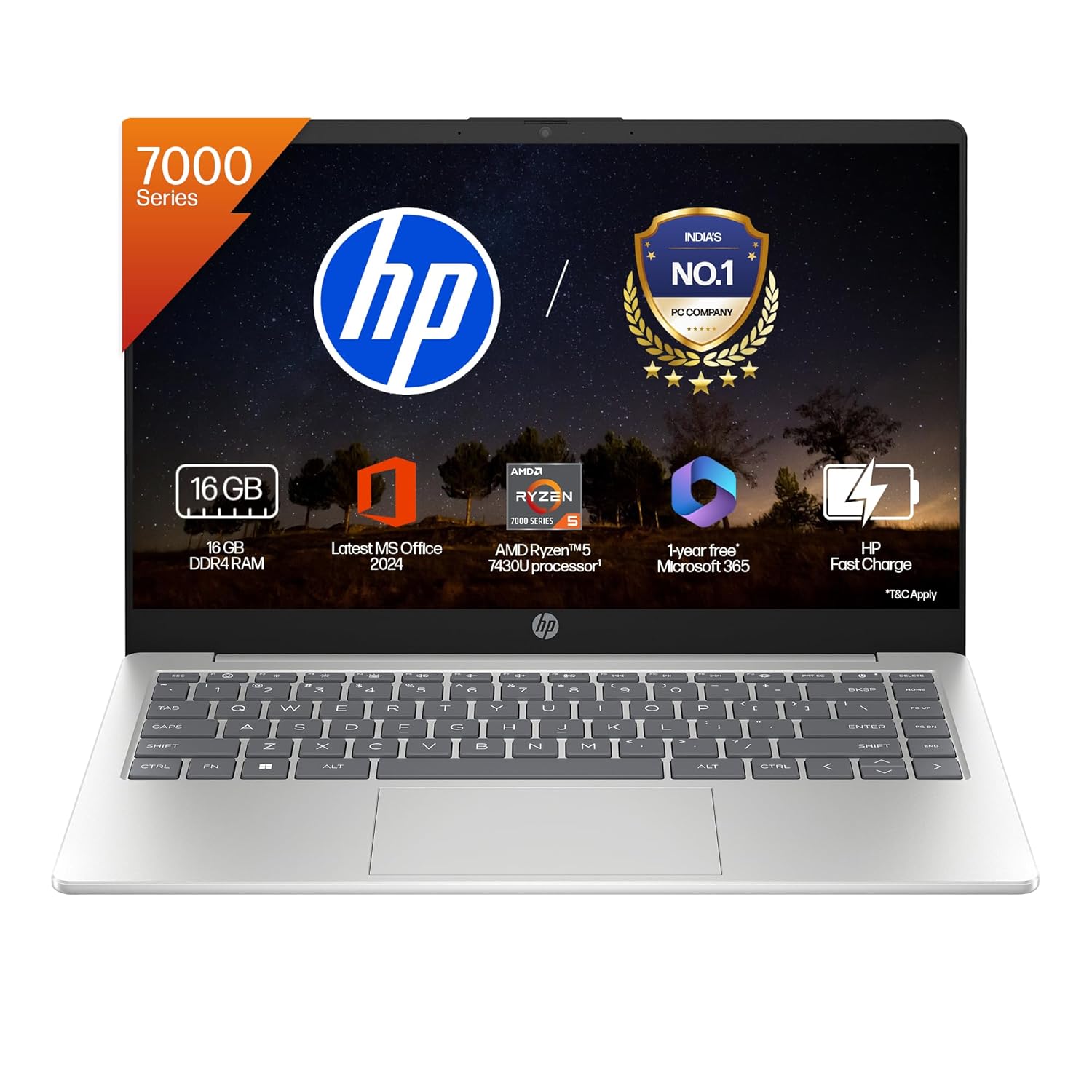 HP 15, AMD Ryzen 5 7430U (16GB DDR4, 512GB SSD) FHD, Anti-Glare, Micro-Edge,15.6”/39.6cm, Win11, M365 Basic(1yr)* Office24, Silver,1.59kg, fc0389AU, AMD Radeon, FHD Camera w/Shutter, Backlit Laptop HP 15, AMD Ryzen 5 7430U (16GB DDR4, 512GB SSD) FHD, Anti-Glare, Micro-Edge,15.6”/39.6cm, Win11, M365 Basic(1yr)* Office24, Silver,1.59kg, fc0389AU, AMD Radeon, FHD Camera w/Shutter, Backlit Laptop