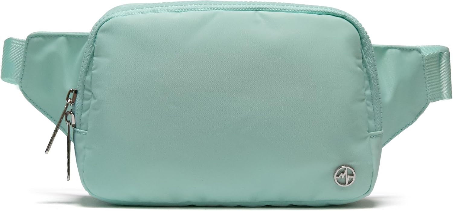 Pander Belt Bag Large 2L, Nylon Fanny Pack Purse for Women and Men with Adjustable Strap