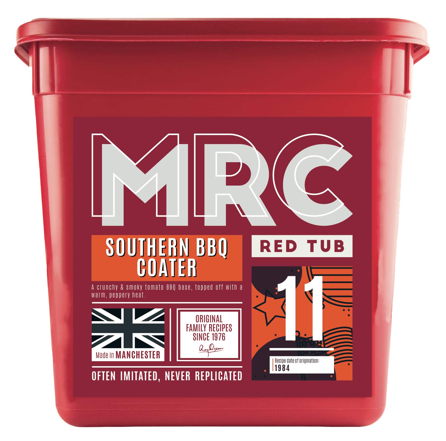MRC Southern Barbeque Coater 2.5kg – Professional BBQ Seasoning for Meat & Poultry – Smoky & Peppery Bulk Marinade – Free from MSG, Preservatives & Artificial Additives – Made in Manchester