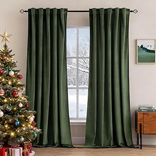 MIULEE Velvet Curtains 84 inches 2 Panels - Luxury Blackout Curtains for...