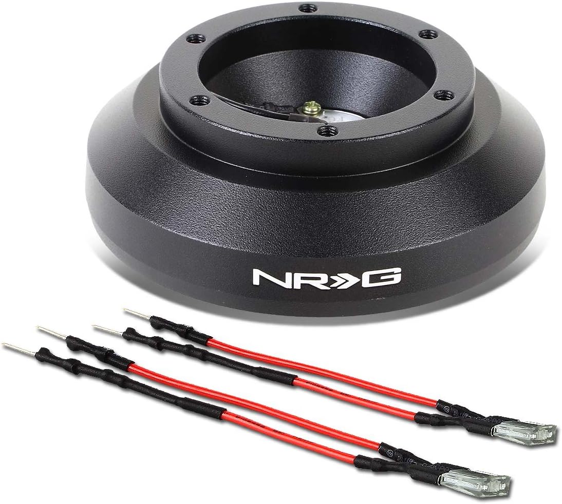 NRG Innovations NRG-SRK-178H Racing Style Steering Wheel Quick Release Short Hub Adapter, 6 X 70mm Bolt Pattern, Black Body