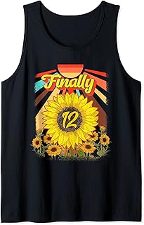 12 Year Old Girl Birthday outfit dress 2009 Sunflower April Tank Top - Buy now