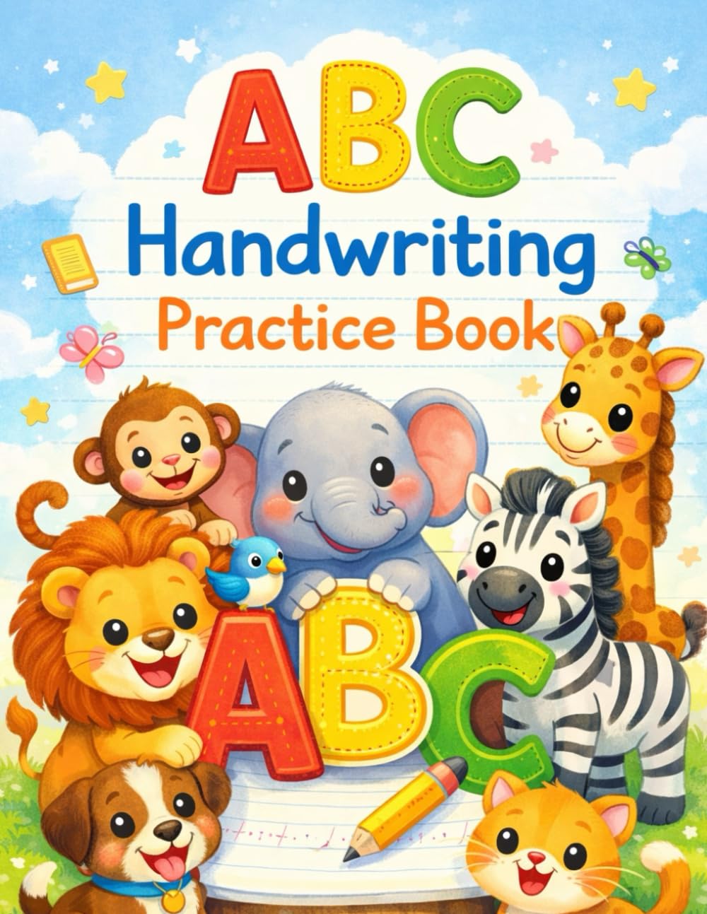 ABC Handwriting Practice Book: Trace and Learn Letters A–Z for Toddlers and Preschool Kids