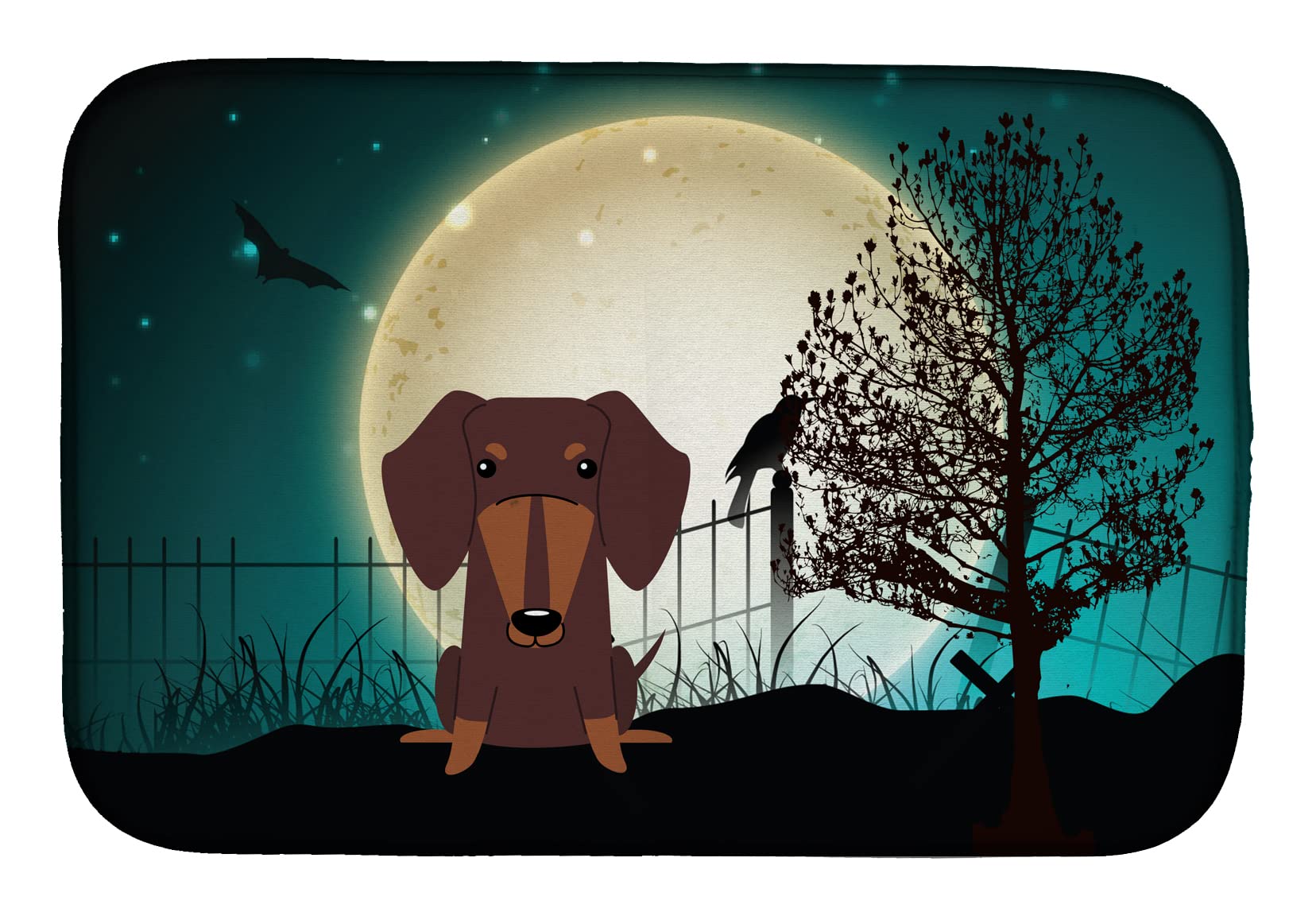 Tapete escurreplatos decorativo de Halloween para dar un toque otoñal único a tu cocina