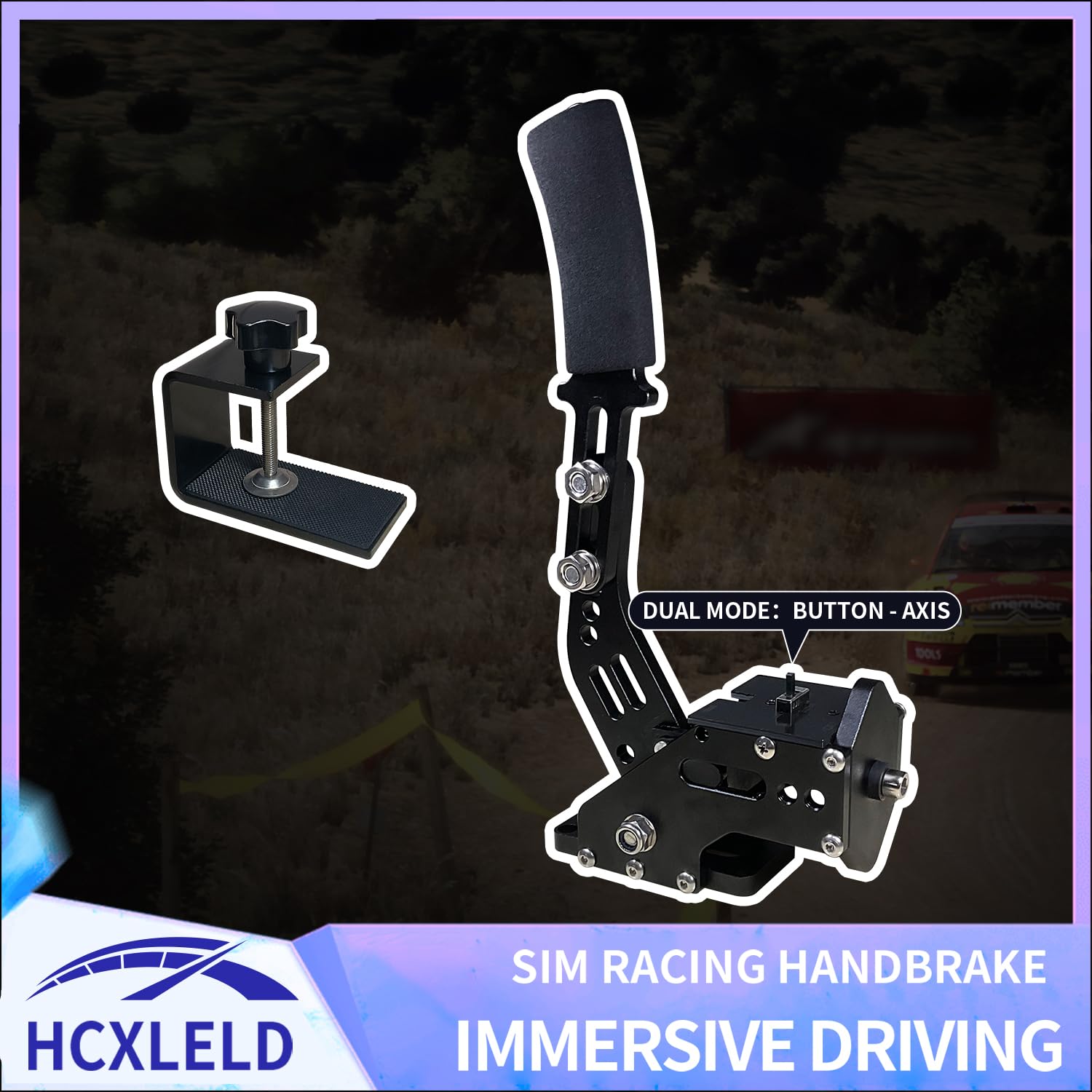 HCXLELD Sim Racing Handbrake, G29 Racing Wheel for PS4/PS5, G920 Racing Wheel for XBOX Series X/S, and included table clamp