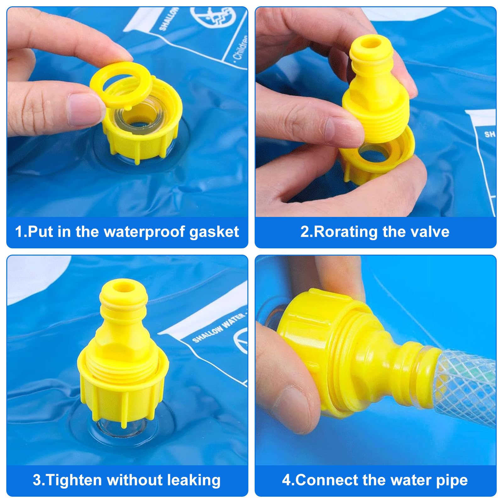 Splash pad Wasserspielzeug Kinder, 170CM Sprinkler Wasser Spielmatte für Draußen, Outdoor Garten, Hunde Pool Wassermatte für Sommer Sprinklerauflage Spielzeug für Kinder (Abgerundeter Rand)