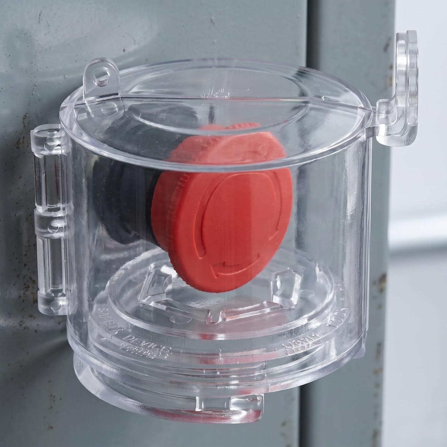 Emergency Stop Button Cover Transparent Button Guard Detachable Protective Cover for Emergency Stop for Circuits Electricians Machinery Home Garage Garden 2.75X2.36X1.96in image 3