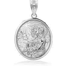 Jesus Christ Sermon On The Mount Pendant Necklace Fine Real Solid 925 Sterling Silver