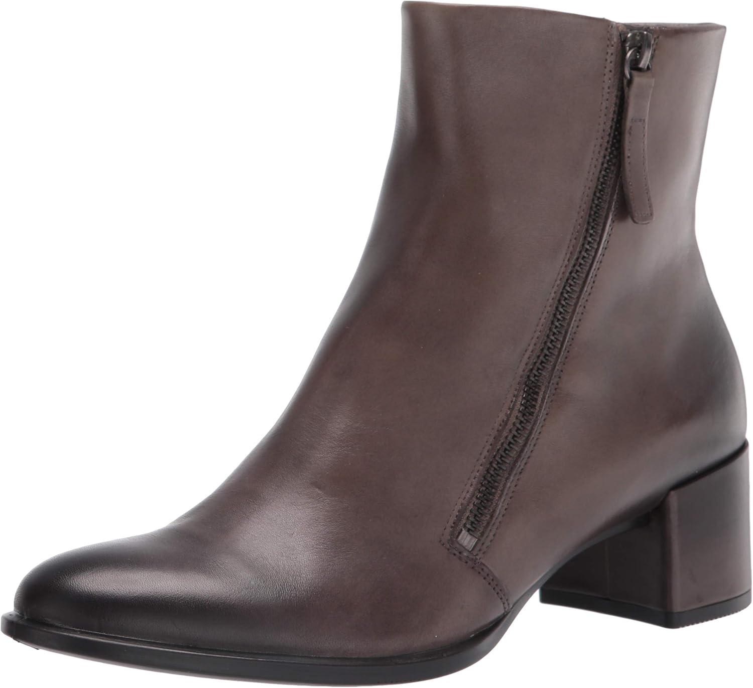 ECCO Women's Shape 35 Block Size Zip Bootie Fashion Boot, Warm Grey, 10-10.5