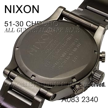 Amazon.co.jp: [ニクソン] NIXON 腕時計 51-30 CHRONO: ALL GUNMETAL