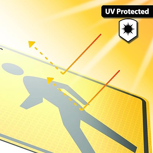 Helios Series - Letrero de cruce peatonal de 24 pulgadas con energía solar, compatible con MUTCD, uso al aire libre, protección UV, a prueba de