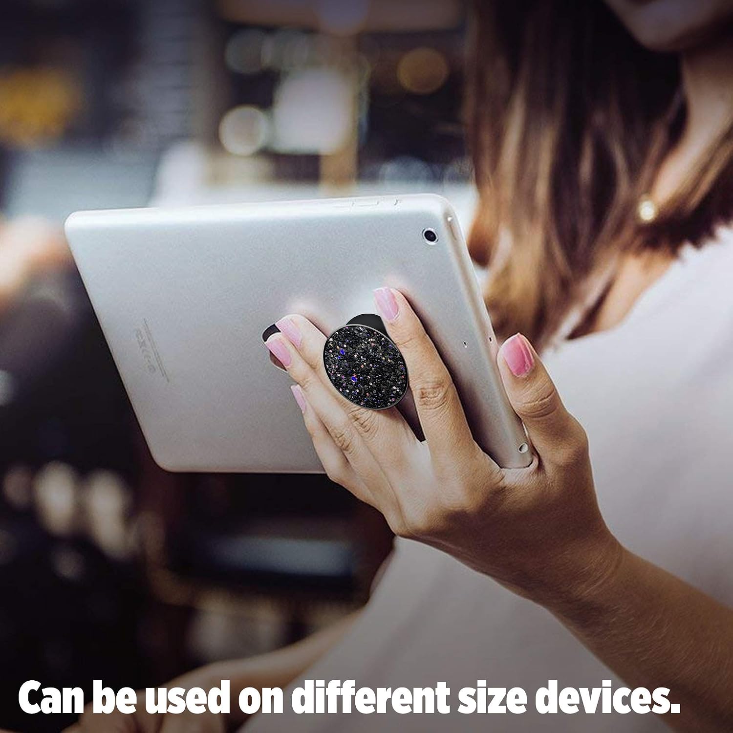 PopSockets: Collapsible Grip & Stand for Phones and Tablets - Sparkle Black