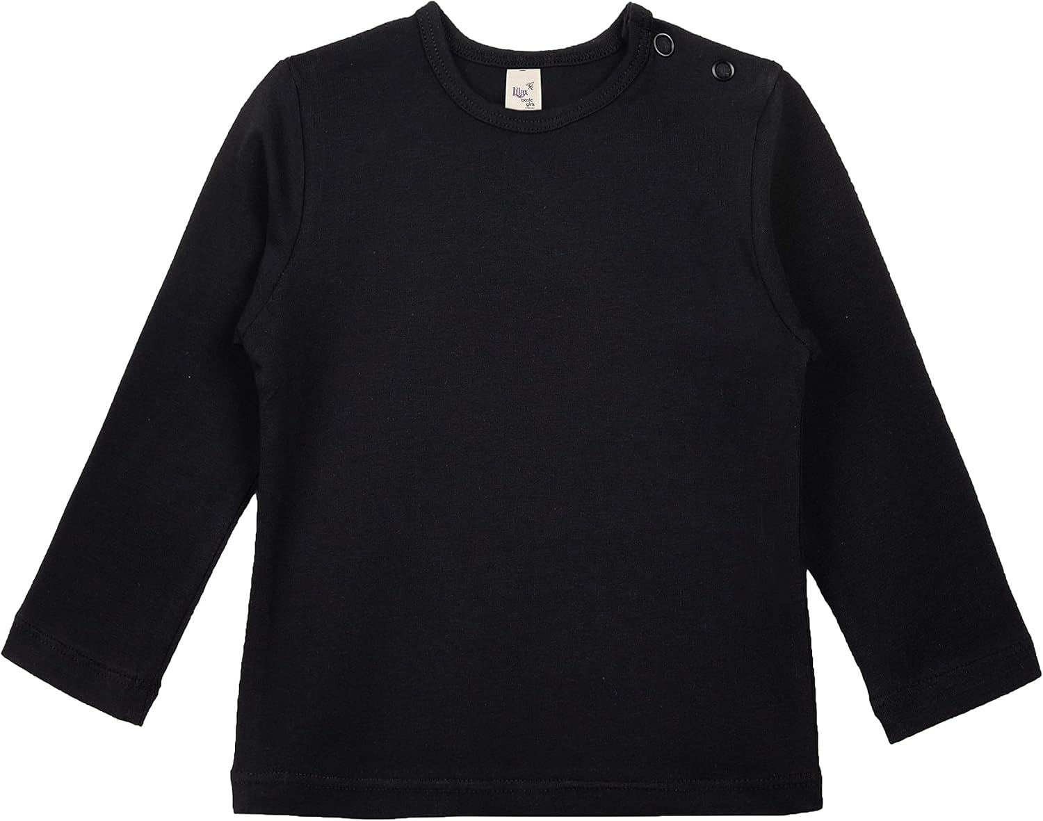 Lilax Baby Girls' Basic Long Sleeve Round Neck T-Shirt
