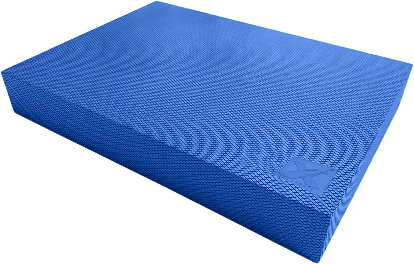 Xn8 Sports Exercise Balance Pads Non-Slip – Perfect for Physical Therapy, Yoga, Stability Training, Rehabilitation, and Core Workouts – Durable, Soft, and Comfortable Fitness Mat (Large,Blue)