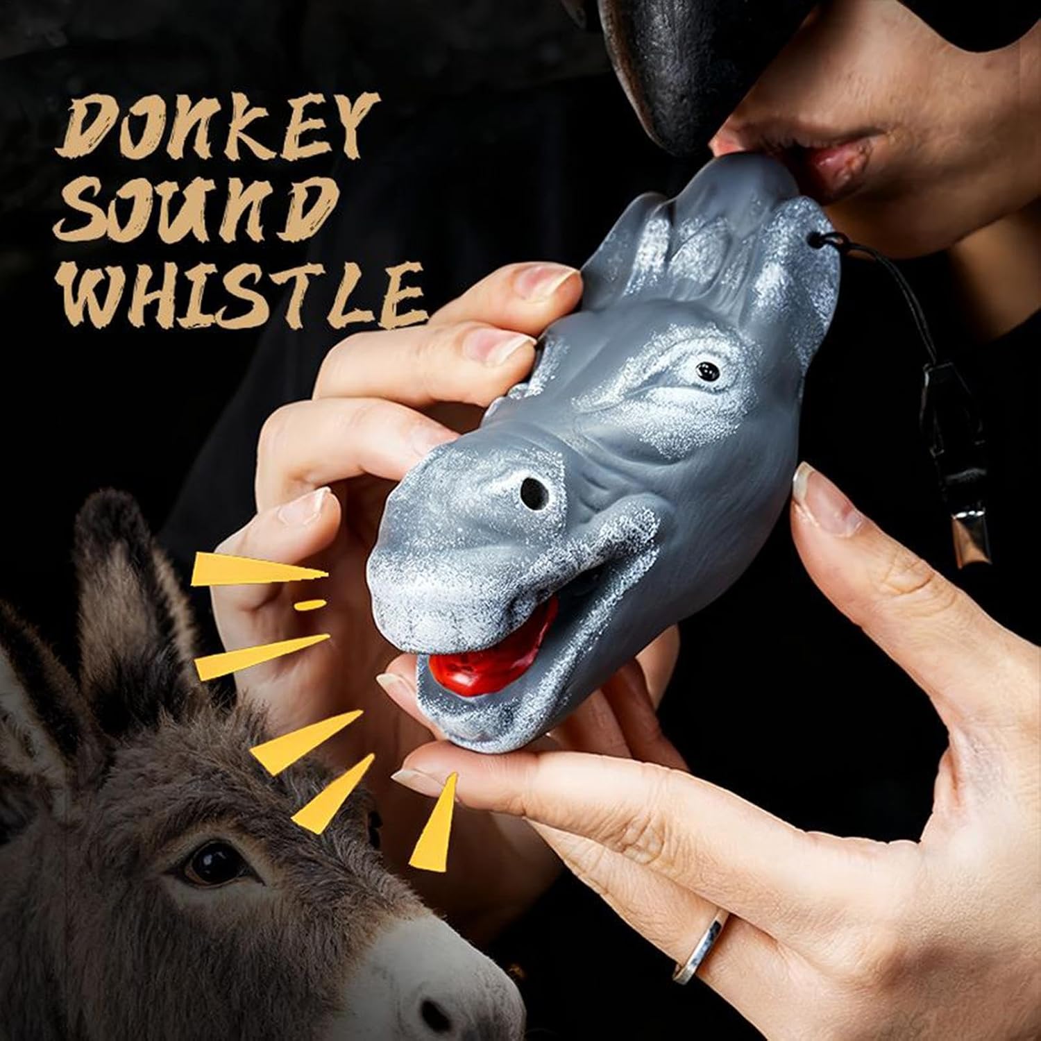 Realistic Whistle Toy | Novelty Animal Sound Prank Toy | Funny Farm Animal Noise Maker Ceramic Figurine | Joke Gift for Kids & Adults Ensuring Safety During Use