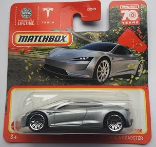 Matchbox 2023 Tesla Roadster Silver 91/100 (Short Card) HLD17