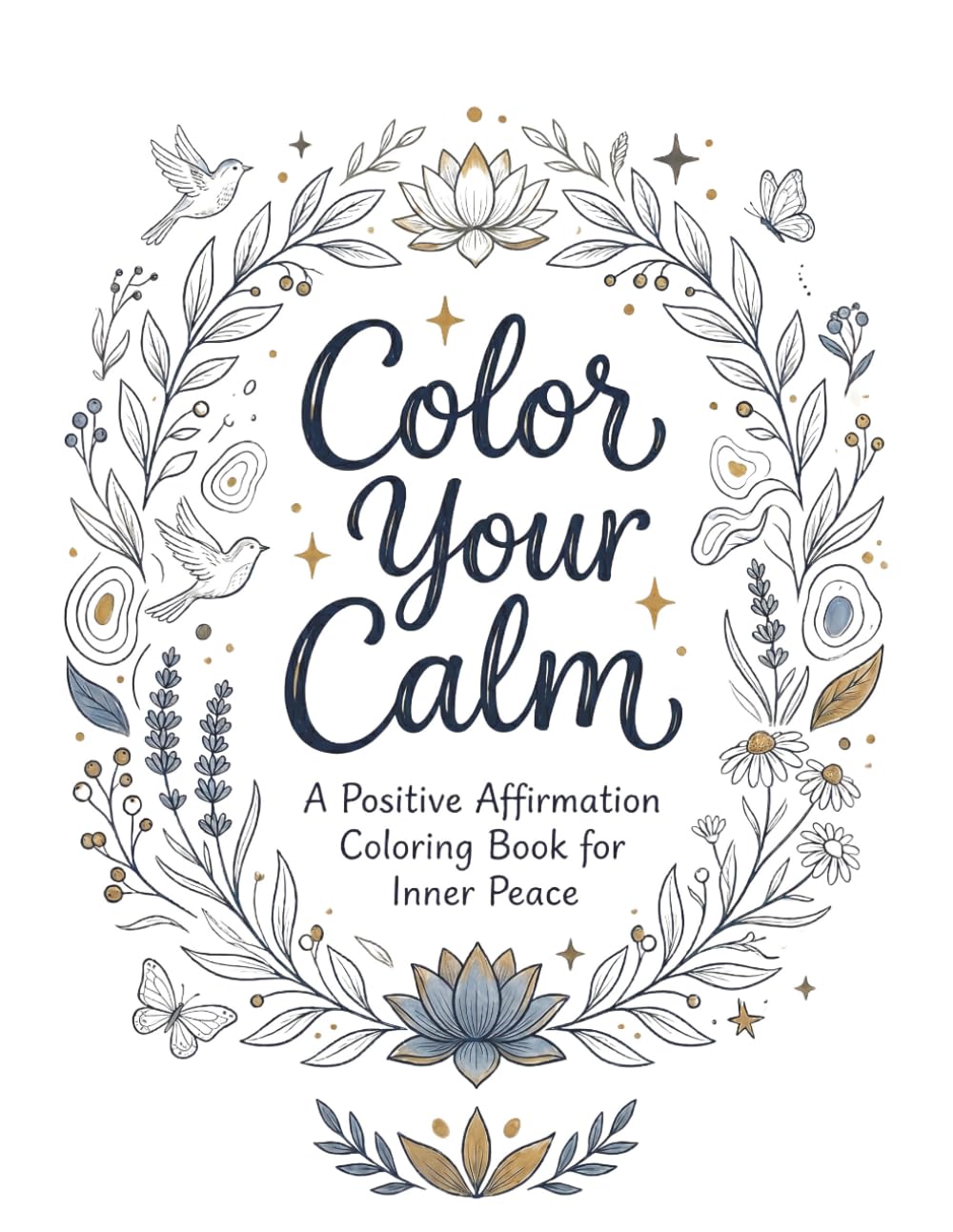 Color Your Calm: A Positive Affirmation Coloring Book for Inner Peace