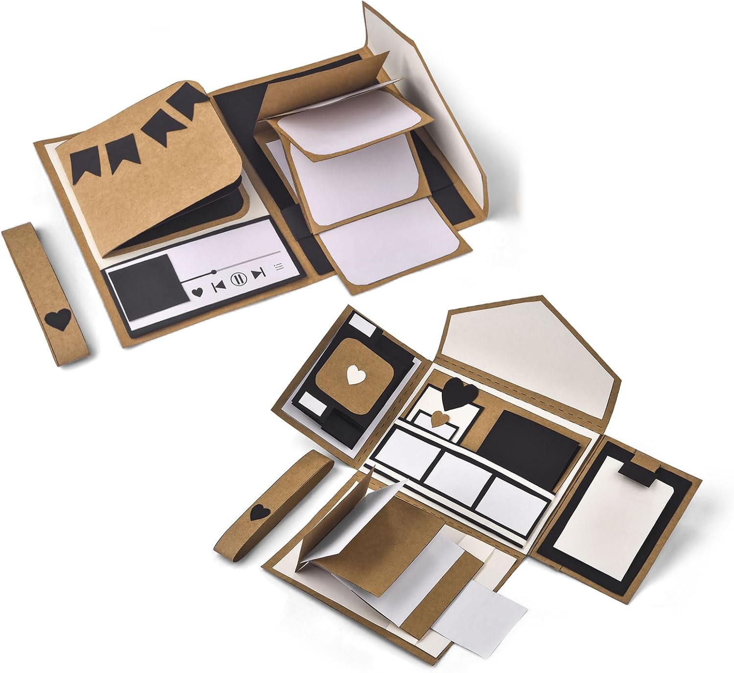 LANBEIDE DIY Vintage Scrapbook Kit Pop Up Card Making Kit