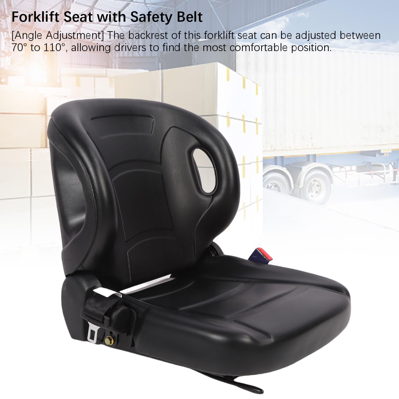 Topiky Sedile per Carrello Elevatore Regolabile Ergonomico con Cintura di Sicurezza Guida Confortevole in Vari Modelli 1 unità