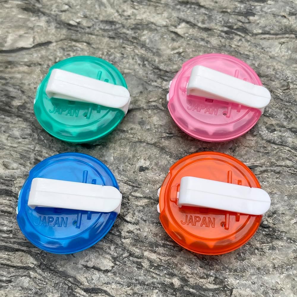 Juego de 4 contadores de puntuación de golf compactos para puntuación de golf, mini contadores de golpes multicolor para una fácil puntuación en el verde