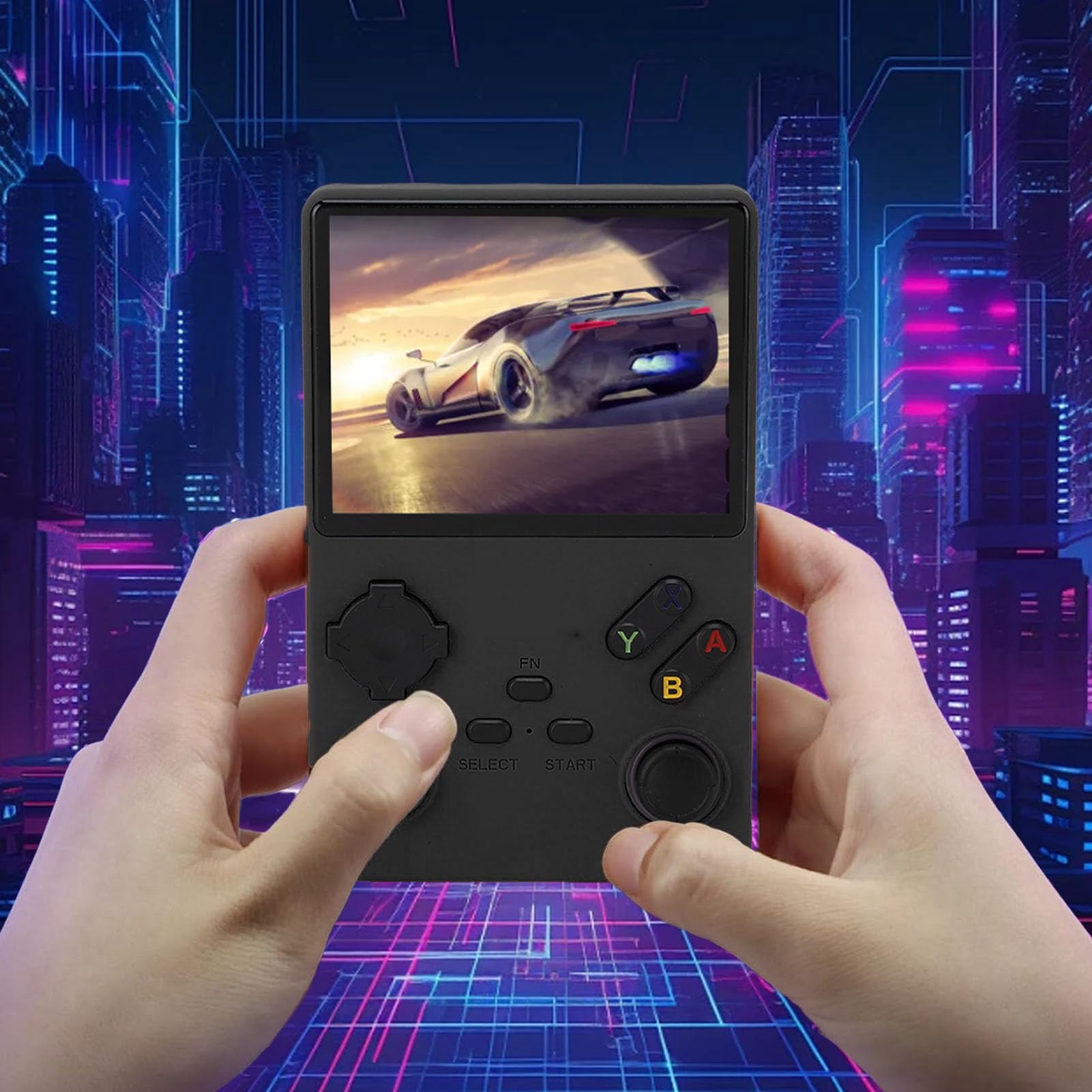 XUMIUZIY Handheld-Videospielkonsole. Leistungsstarker 3,5-Zoll-Bildschirm für Endlosen Spaß in der Mittagspause (Black)