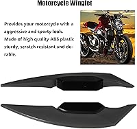 Vista 2 de KIMISS 1 par de deflectores de aire de marco medio, deflectores de parabrisas de ABS con aleta lateral de motocicleta, tecnología aerodinámica