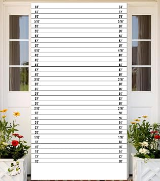 Mugshot Police Lineup Height Charts Banner Backdrop Accurate Measurements Theme Decor Decorations for Girls Bridal Shower Bachelorette Party Birthday Party Wedding Night Out Party Supplies Background