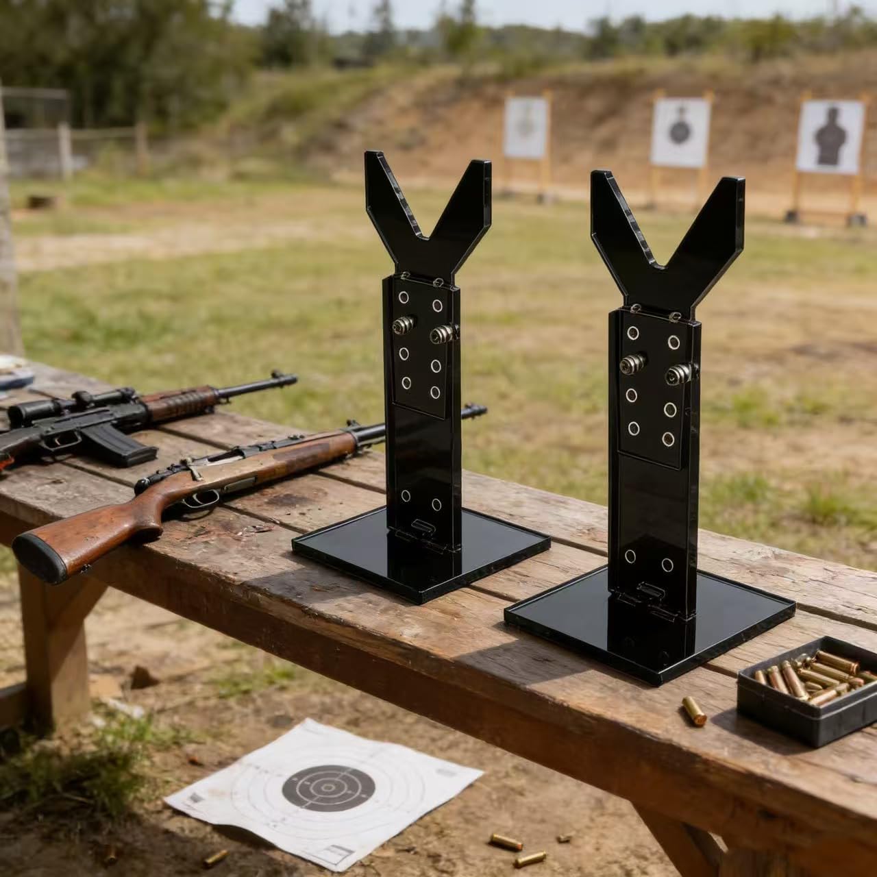 Acrylic Display Rack Adjustable Pistol Stand, Transparent Holder for Hand Guns, Portable Gun Rack for Safe Storage, Holder Accessories