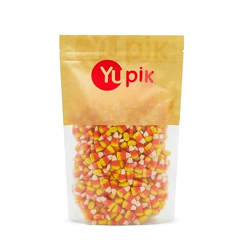 Yupik Candy Corn, 1 kg, Classic Halloween Candy, Kernel-Shaped, Tangerine Flavor, Sweet Creamy Candies, Delicious Snack, Ideal for Gifting & Recipes - 500 g (Pack of 1)