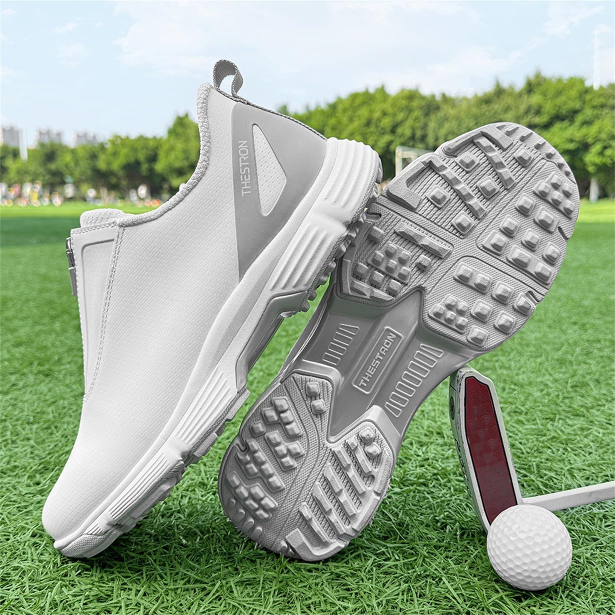 Waterproof Golf Shoes Ladies Spikeless Outdoor Golf Sport Training Sneakers Lightweight Golf Trainers
