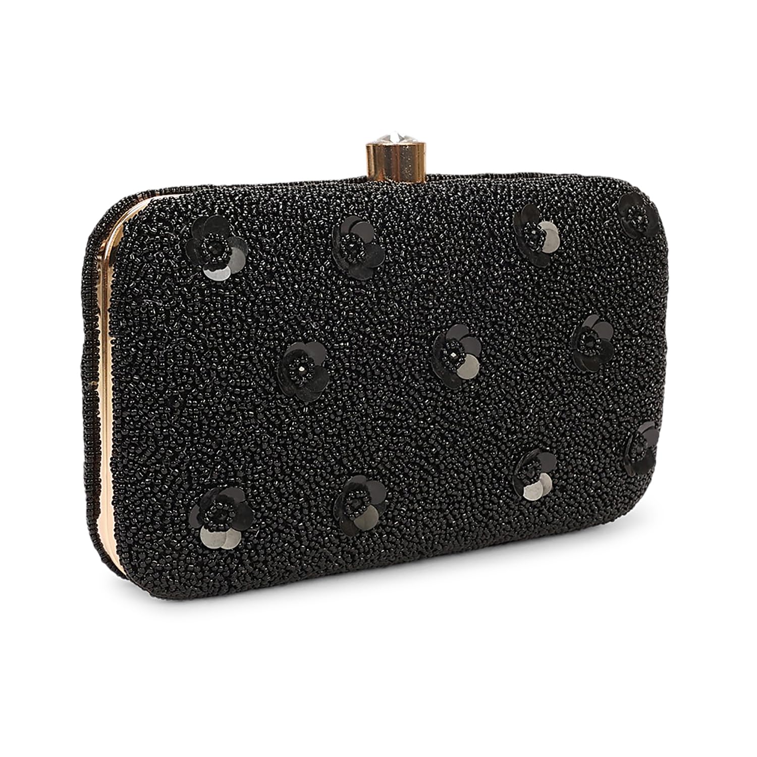 LONGING TO BUY Hand Crafted Designer Box Clutch - Zari Embroidery For Women