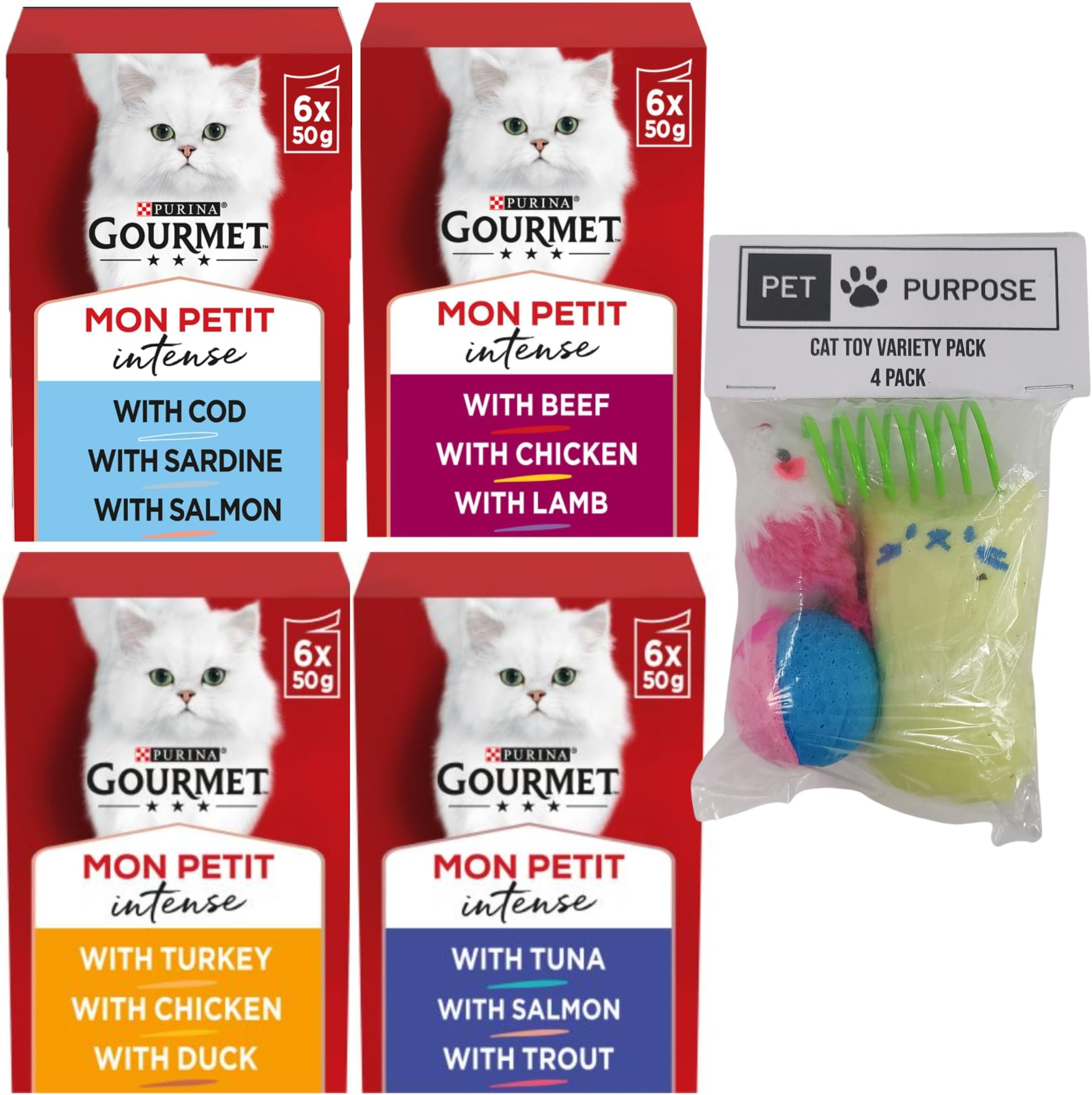 Gourmet Mon Petit Wet Cat Food Entire Flavour Range of Mon Petit