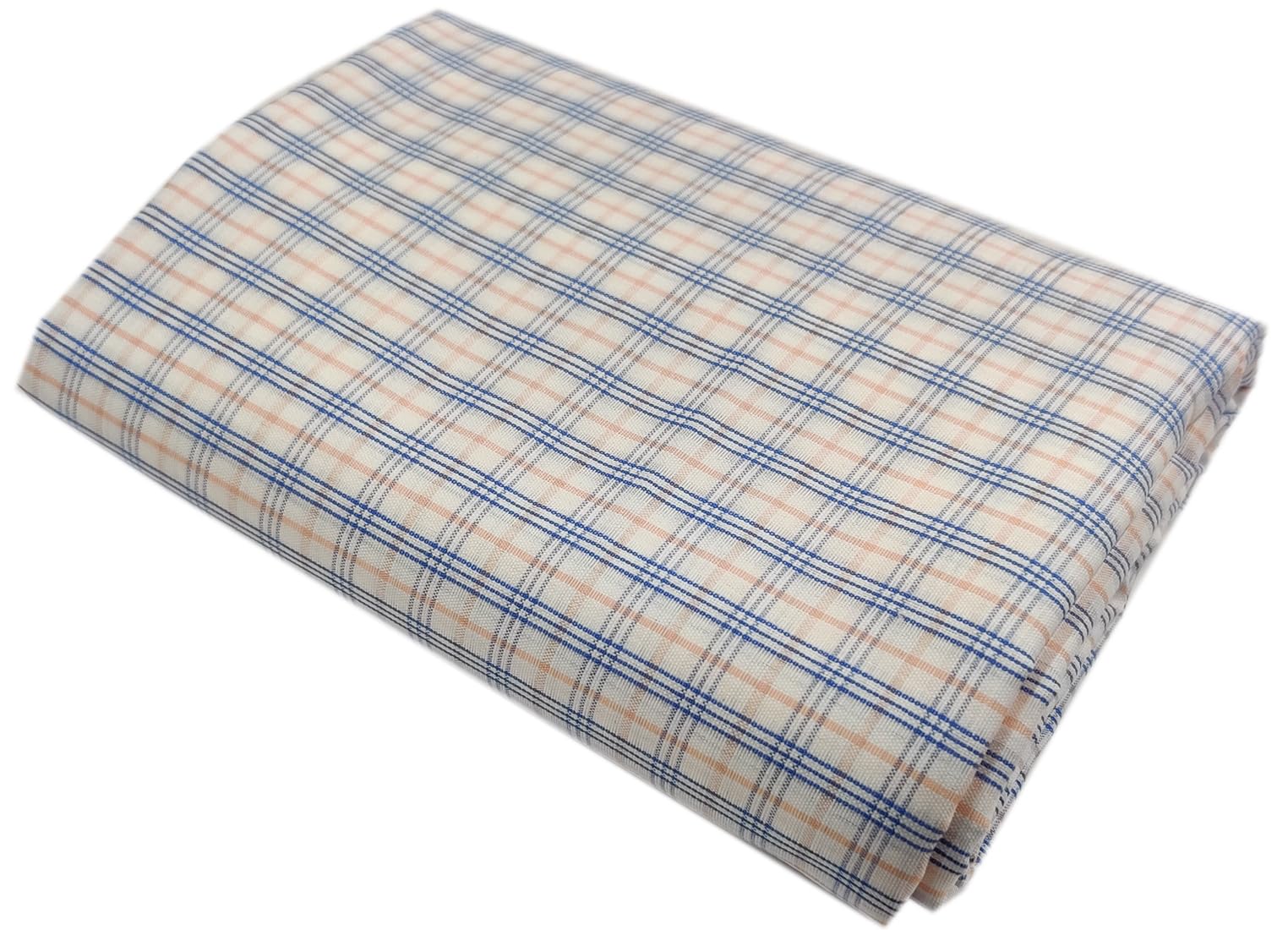 fetiya White Shirt & Blue Trouser Fabric in Box Packing (Shirt-2.35 m, Pant-1.25 m)-picture-13