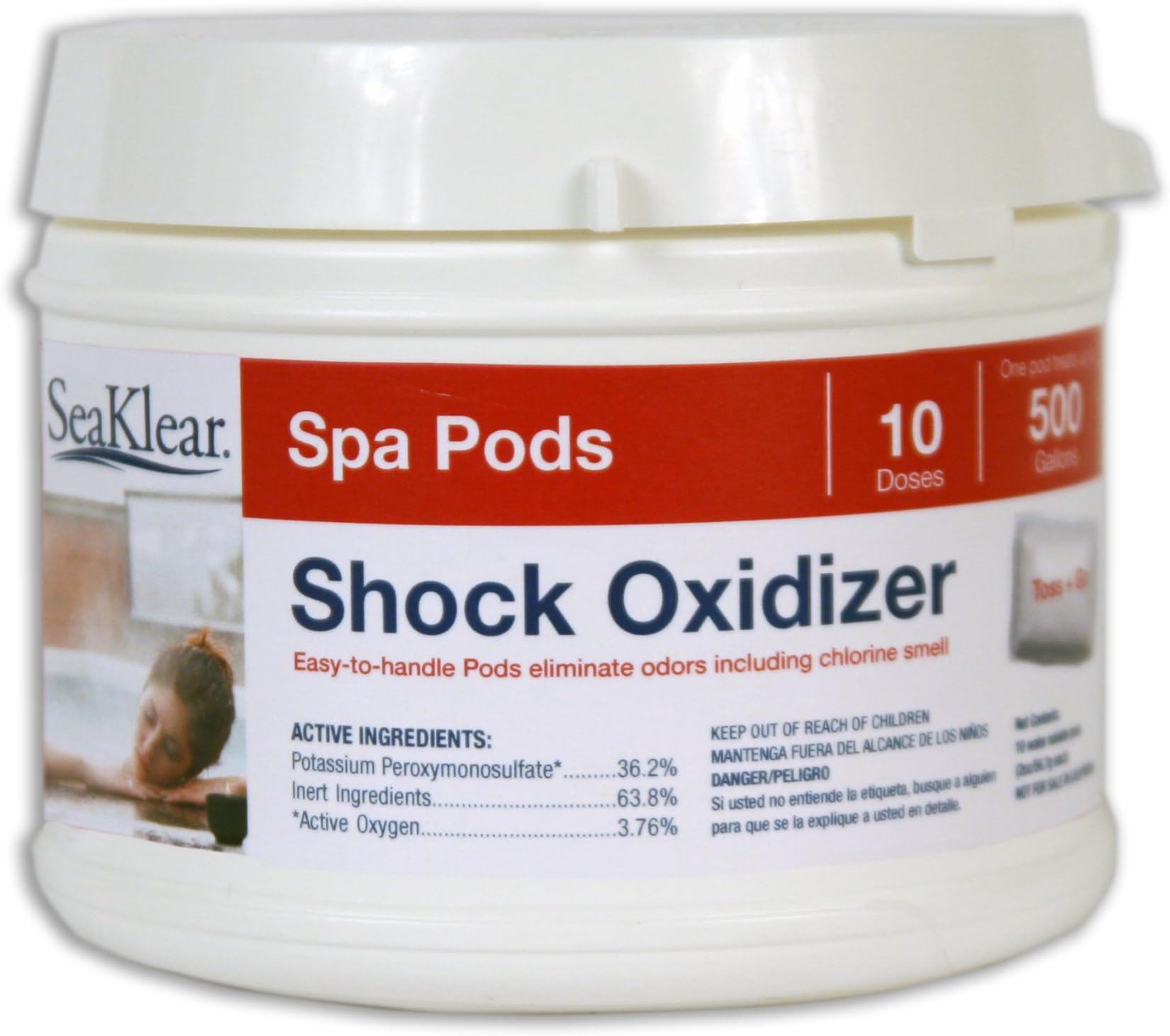 SeaKlear Spa Pods Shock Oxidizer, (10 Pack)