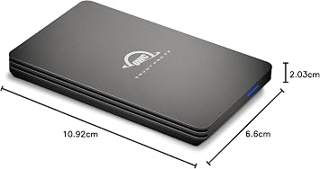 OWC Envoy Pro FX External SSD 2TB NVMe M.2 Thunderbolt 3 USB 3.2 Gen2 USB-C