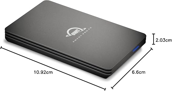 OWC Envoy Pro FX External SSD 2TB NVMe M.2 Thunderbolt 3 USB 3.2 Gen2 USB-C