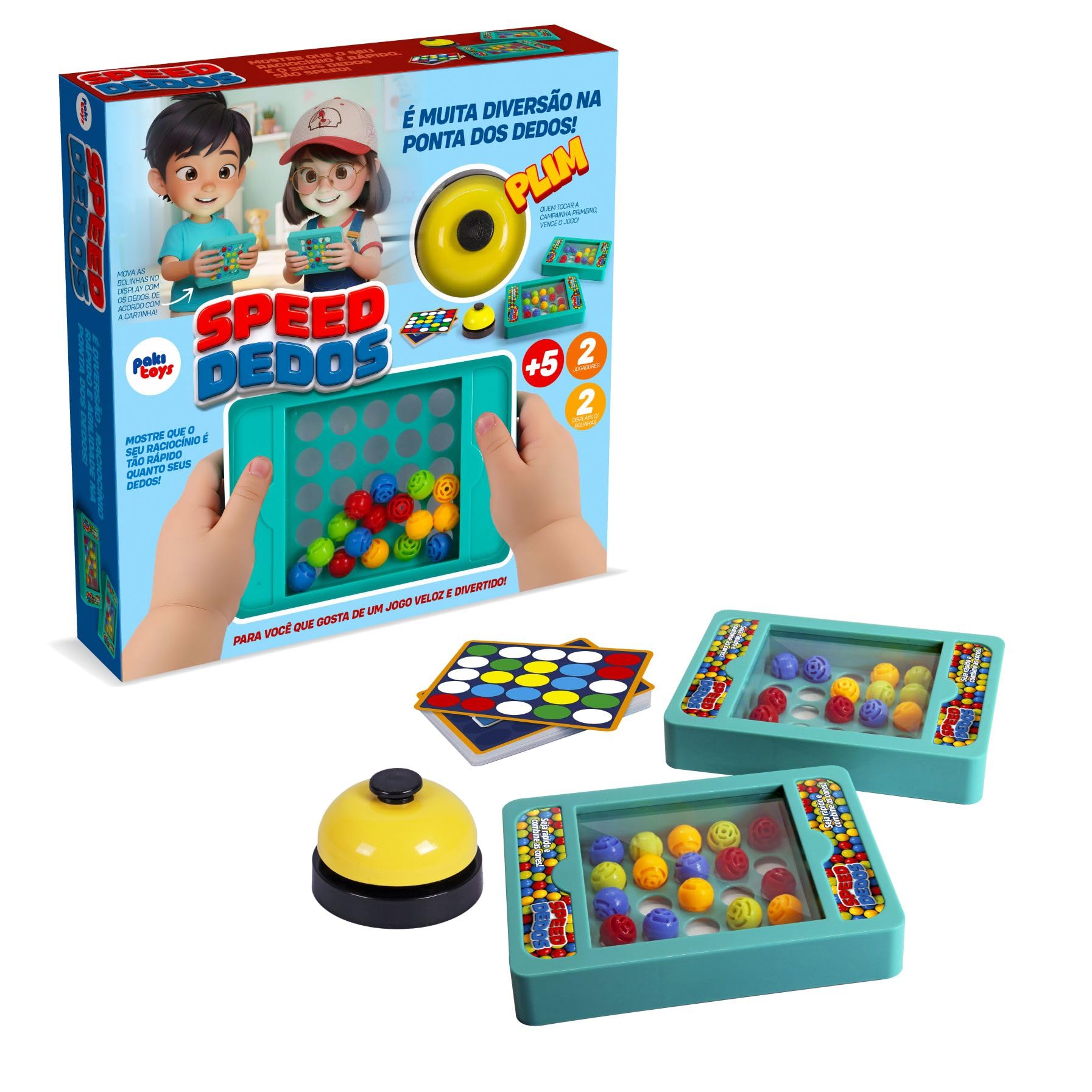 Speed Dedos Pakitoys – Jogo de Agilidade e Raciocínio Rápido