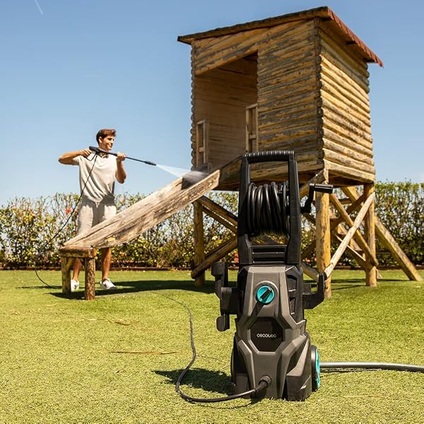 Cecotec Hidrolimpiadora de Alta Presión HydroBoost 2000 Car&Garden Pro. 2000W, Hogar, Jardín o Coche, Caudal de 450 l/h, 150 Bares de Presión, Bomba de Aluminio, Radio de Acción 14m - 5