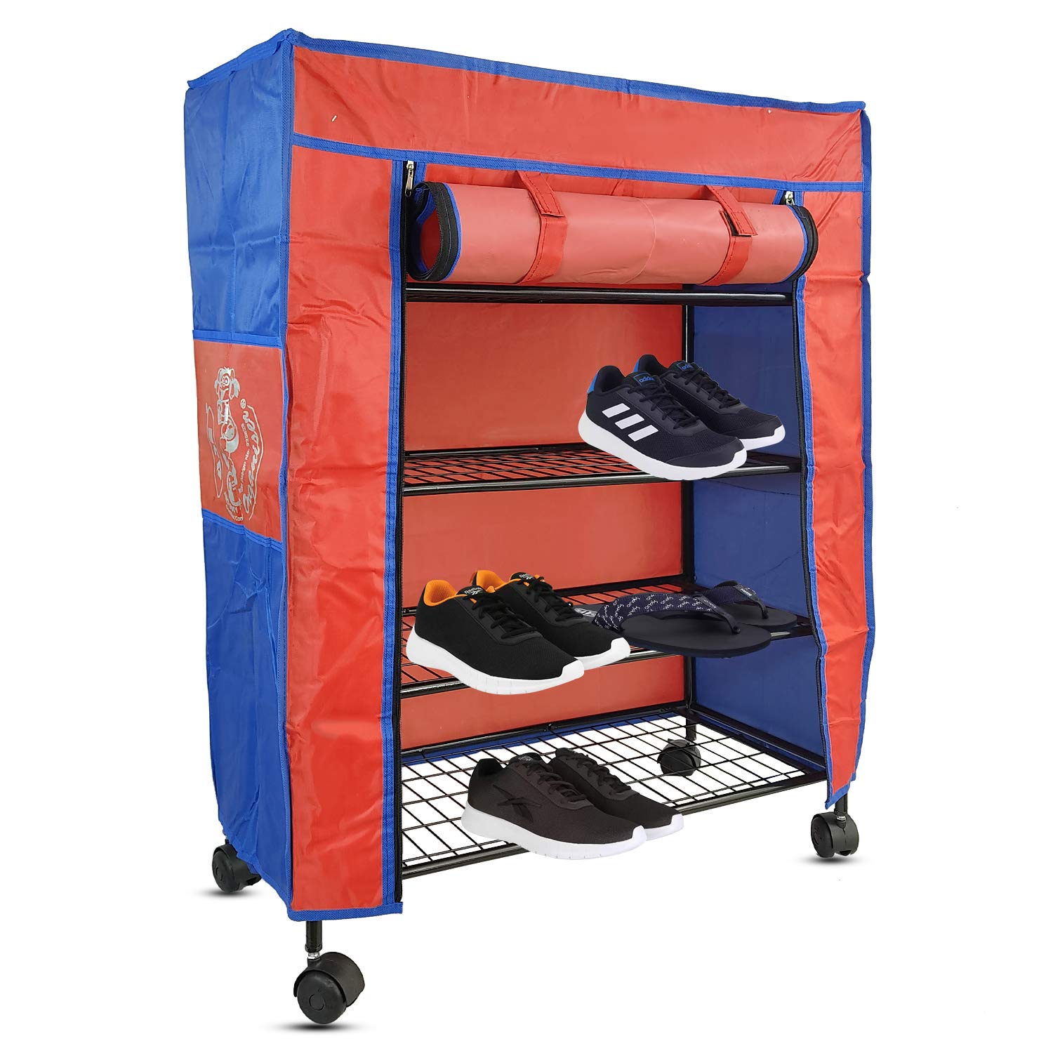 Buy NHR Jumbo Premium Big Size Iron 5 Shelf warerobe, Shoe Rack with