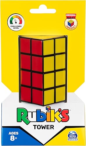 Miniatura 2 de Rubik's Torre, rompecabezas complejo de 2 x 2 x 4 a juego de colores, cubo para resolver problemas de viaje, desafiante juguete para ansiedad para
