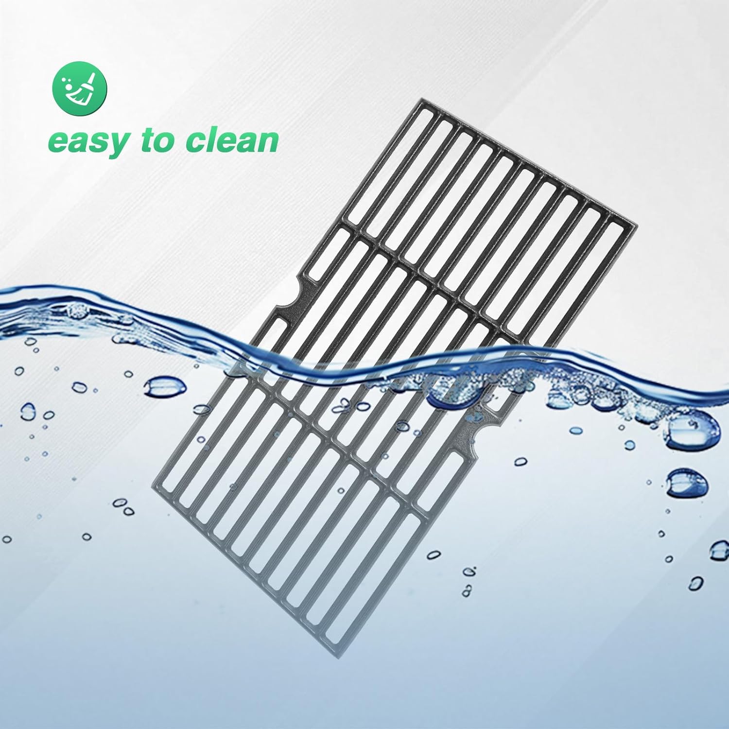 Cast Iron Grill Grates for Charbroil Advantage 4 Burner 463344116 463370719 463343015, 16 15/16" Cooking Grids Grill Grates Replacement for Advantage 2 Coal Parts 463340516 Gas Grill