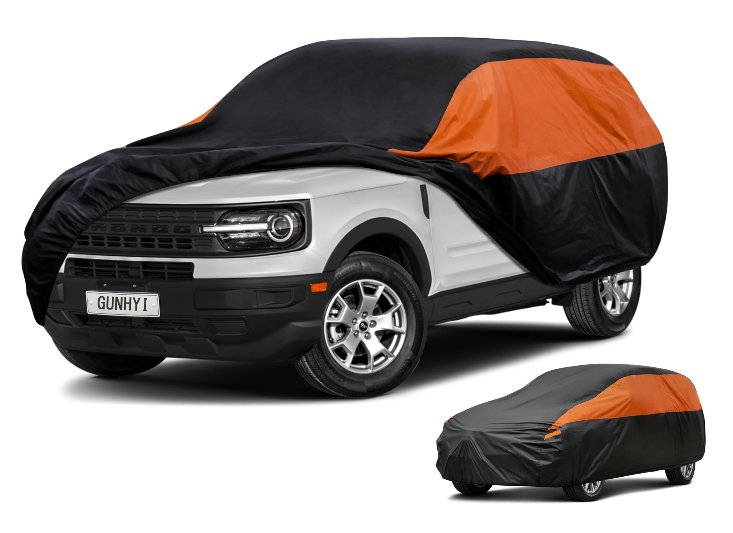 GUNHYI Waterproof SUV Full Car Cover Custom Fit Bronco 4 Door 4dr