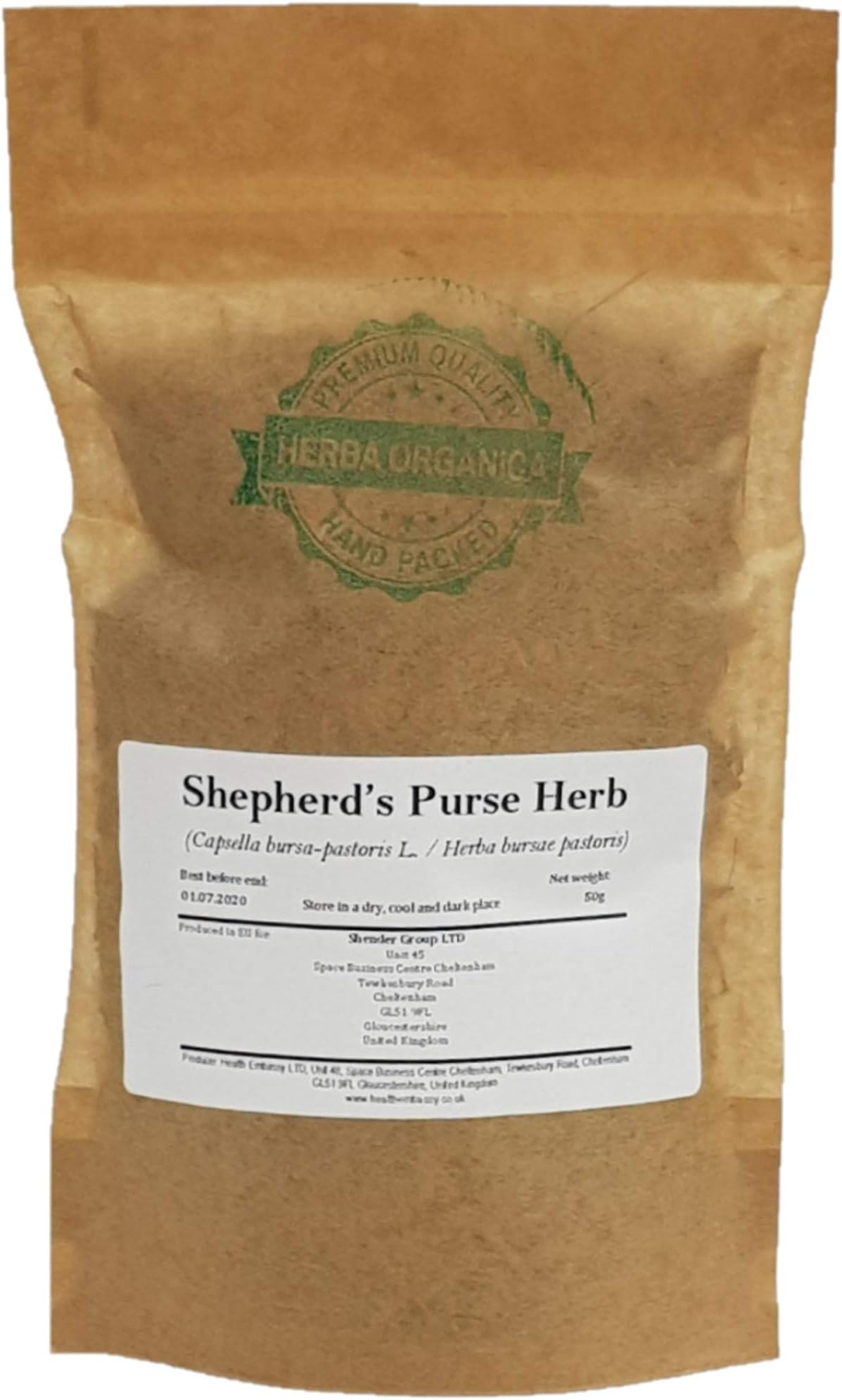 Herba Organica Shepherd's Purse Herb - Capsella Bursa-Pastoris L - Herbal Tea (50g)